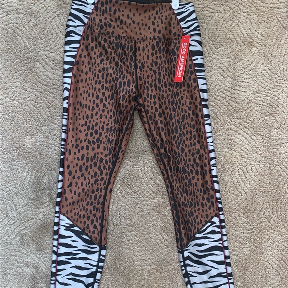 NWT Good American Animal Print Leggings - Picture 3 of 10